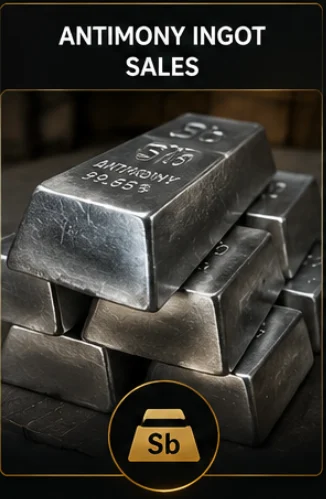 Antimony ingot for smelter-backed metal trading