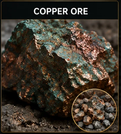 Copper ore and concentrate material for buyer coordination