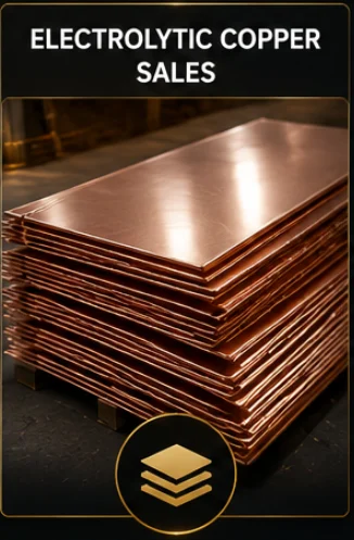 Bundled cathode copper plates prepared for industrial buyers